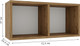 Миниатюра изображения товара Полка-ячейка Woodville Модена-2 / 563543 (дуб вотан)