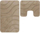 Миниатюра изображения товара Набор ковриков для ванной и туалета Maximus Symphony 2598 (50x80/40x50, linen)