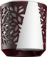 Миниатюра изображения товара Кашпо La Decoro Leaves / КШ-9575 (бордовый/белый)
