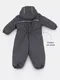 Миниатюра изображения товара Комбинезон прогулочный детский MOWbaby Lappy / 157/8-104 (серый, р.104)