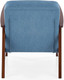 Миниатюра изображения товара Кресло мягкое Halmar Milano 1S (tap. Castel 74 синий/орех)