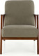 Миниатюра изображения товара Кресло мягкое Halmar Milano 1S (tap. Castel 39 оливковый/орех)