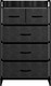 Миниатюра изображения товара Комод Импэкс Leset Ноа 5 ящиков (черный/темно-серый)