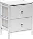 Миниатюра изображения товара Прикроватная тумба Импэкс Нирита/Хайди 2 ящика (белый)