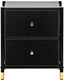 Миниатюра изображения товара Прикроватная тумба Импэкс Нирита/Хайди 2 ящика (черный)