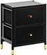 Миниатюра изображения товара Прикроватная тумба Импэкс Нирита/Хайди 2 ящика (черный)