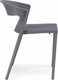 Миниатюра изображения товара Стул пластиковый Woodville Градно / 589898 (серый)