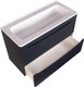 Миниатюра изображения товара Тумба под умывальник Symbolite Бергамо мини 90 Люкс Plus 2 ящика (подвесная, черный)