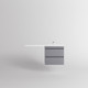 Миниатюра изображения товара Тумба под умывальник Symbolite Даллас Леон 120 Люкс Plus (подвесная, серый)