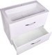 Миниатюра изображения товара Тумба под умывальник Symbolite Каре 80 Люкс Plus 2 ящика (подвесная, белый)