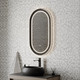 Миниатюра изображения товара Зеркало Teymi Iva Magic Black 50х90 LED / T20622 (подсветка, сенсор, антипар)