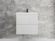Миниатюра изображения товара Тумба под умывальник Symbolite Стокгольм 60 Classic Push 2 ящика (подвесная, белый рифленый софт)