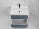 Миниатюра изображения товара Тумба под умывальник Symbolite Стокгольм 70 Classic Push 2 ящика (подвесная, графит софт)