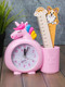 Миниатюра изображения товара Настольные часы ILikeGift Rainbow unicorn / 7050-01 (розовый)