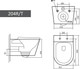 Миниатюра изображения товара Унитаз подвесной Grado GD-W204T (с сиденьем)