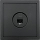 Миниатюра изображения товара Розетка Lezard Zima 704-4288-140 (черный бархат)