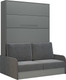 Миниатюра изображения товара Шкаф-кровать трансформер Макс Стайл Practice Sofa 160x200x18 Egger (серый асфальт U732 ST9)