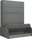Миниатюра изображения товара Шкаф-кровать трансформер Макс Стайл Practice Sofa 160x200x18 Egger (серый асфальт U732 ST9)
