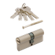 Миниатюра изображения товара Цилиндровый механизм замка Vettore ZN M90 Z NI 30x60 (5 ключей, никель)