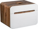 Миниатюра изображения товара Тумба под умывальник Runo Ницца 60 (подвесная, темное дерево/белый)
