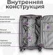 Миниатюра изображения товара Чемодан на колесах MONZA 23014# (M, фиолетовый)