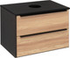 Миниатюра изображения товара Тумба под умывальник Runo Мальта 70 (подвесная, дуб/черный)