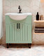 Миниатюра изображения товара Тумба под умывальник Runo Марсель 65 (напольная, мята)