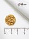 Миниатюра изображения товара Набор пуговиц Sentex MN-6 17мм / MN-6-17 (24шт, светло-золотой)
