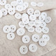 Миниатюра изображения товара Набор пуговиц Sentex P-001-11.5/2 (12шт, белый)