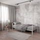 Миниатюра изображения товара Односпальная кровать Князев Мебель Турнео 1 ТУ1.80.200.Б (белый муар)