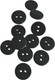 Миниатюра изображения товара Набор пуговиц Sentex P-002-15/2 (12шт, черный матовый)
