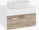 Миниатюра изображения товара Тумба под умывальник Runo Вудлайн 65 (подвесная, крафтовый дуб)