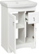 Миниатюра изображения товара Тумба под умывальник Runo Мерида 55 (напольная, белый)