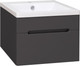 Миниатюра изображения товара Тумба под умывальник Runo Парма 60 (подвесная, графит)