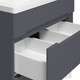 Миниатюра изображения товара Тумба под умывальник Runo Парма 60 2 ящика (напольная, графит)