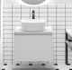 Миниатюра изображения товара Тумба под умывальник Runo Бари 50 (подвесная, белый)
