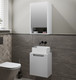 Миниатюра изображения товара Тумба под умывальник Runo Бари Микра 40 (подвесная, белый)