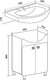 Миниатюра изображения товара Тумба под умывальник Runo Капри 55 (напольная)