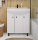 Миниатюра изображения товара Тумба под умывальник Runo Римини 75 (напольная, белый)