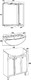 Миниатюра изображения товара Тумба под умывальник Runo Римини 75 (напольная, белый)
