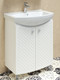 Миниатюра изображения товара Тумба под умывальник Runo Милано 65 (напольная, белый)