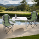 Миниатюра изображения товара Комплект складной мебели Sundays ZC-CT004/ZC-CC102 (серый/зеленый)