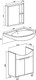 Миниатюра изображения товара Тумба под умывальник Runo Эко 60 (напольная, белый/лиственница)