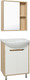 Миниатюра изображения товара Тумба под умывальник Runo Эко 60 (напольная, белый/лиственница)