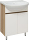 Миниатюра изображения товара Тумба под умывальник Runo Лада 60 (напольная, блэквуд/белый)