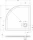 Миниатюра изображения товара Душевой поддон BelBagno TRAY-MR-UNO-R-90-550-35-W-BO