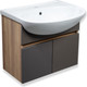 Миниатюра изображения товара Тумба под умывальник Runo Лада 50 (подвесная, дуб/графит)