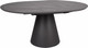 Миниатюра изображения товара Обеденный стол Signal Angel II 120-160x120 (эффект серого мрамора/черный)