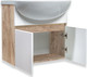 Миниатюра изображения товара Тумба под умывальник Runo Лада 50 (подвесная, крафтовый дуб)