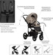 Миниатюра изображения товара Детская универсальная коляска Bebetto Magnum Light Pro 2в1 Light Pro (01, бежевая кожа)